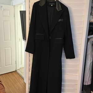 Dale Dressin Long black wool coat